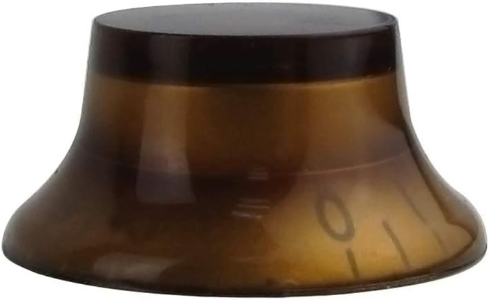 FLEOR 4pcs LP Guitar Knobs Amber Top Hat Style Speed Control Knobs Compatible with LP Style Electric Guitar - Image 3